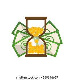 Billets of money icon vector illustration graphic design