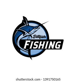 Billfish Marlin Fishing Team Club Logo Stock Vector (Royalty Free ...