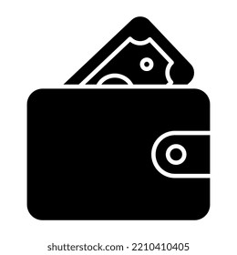 Icono de accesorio de una valla, diseño vectorial de la cartera