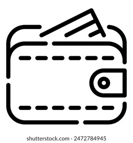 Icono de billetera para Web, App, infografía, etc