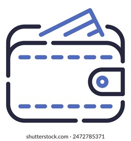Icono de billetera para Web, App, infografía, etc