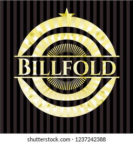 Billfold shiny badge