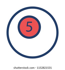  billiard 5 ball 