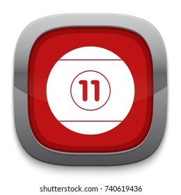 billiard ball 11 icon