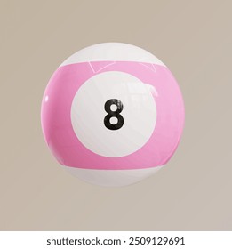 billiard ball 3d vector sport