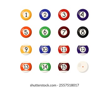 Billiard Ball Design Element Set
