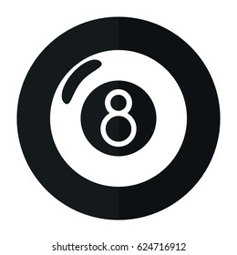 billiard ball  eight shadow