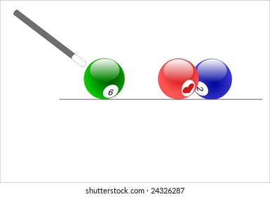 billiard ball with heart