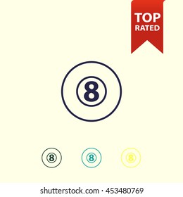 billiard ball icon