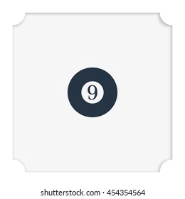 Billiard ball icon.