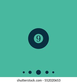 Billiard ball icon.