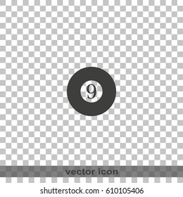 Billiard ball icon.