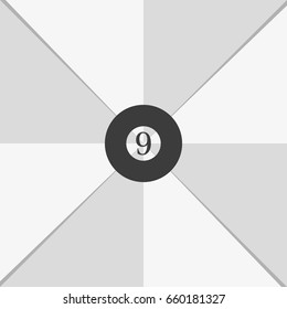Billiard ball icon.