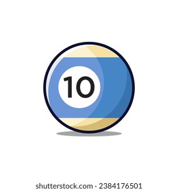 billiard ball icon design vector template