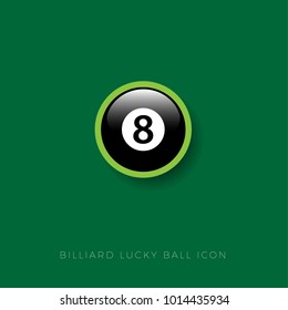 Billiard ball icon 
Billiard ball in glossy button