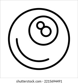 Billiard Ball Icon Logo Design Vector Template Illustration Sign And Symbol Pixels Perfect