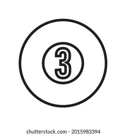 Billiard Ball Icon Set Design Vector Graphic Illustration Template In Trendy Flat Style Sign And Symbol . Suitable for website design, logo, app, and ui. EPS 10.