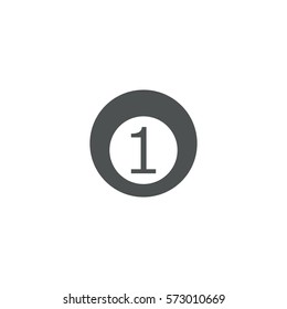 billiard ball icon. sign design