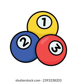 billiard ball icon vector design template simple and clean