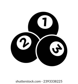billiard ball icon vector design template simple and clean