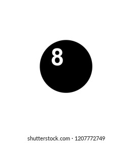 billiard ball icon. billiard ball vector illustration on white background for web and apps.