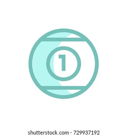 billiard ball icon vector. billiard ball modern style design