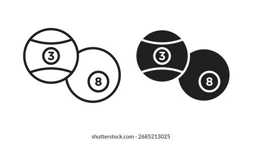 Billardball Symbol, Vektorsymbol