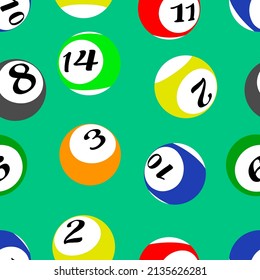 billiard ball pattern vector, for textile fabric patterns, as well as for printing purposes