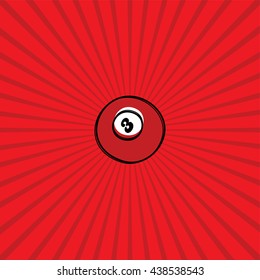 billiard ball - sketch doodle theme
