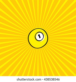 billiard ball - sketch doodle theme