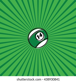 billiard ball - sketch doodle theme
