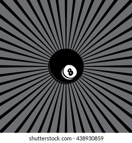 billiard ball - sketch doodle theme
