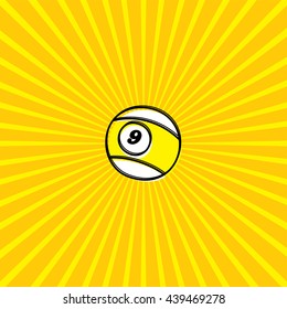 billiard ball - sketch doodle theme