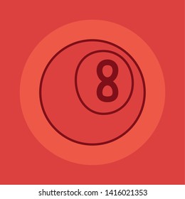 billiard ball sport vector ilustration