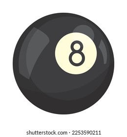 billiard ball sports icon isolated