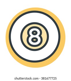 Billiard Ball Vector Icon