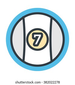 Billiard Ball Vector Icon