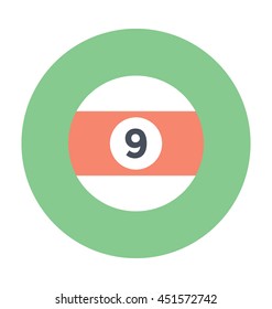 Billiard Ball Vector Icon