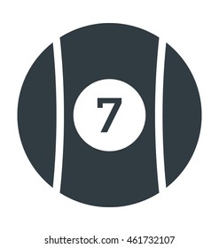 Billiard Ball Vector Icon