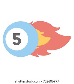 
Billiard Ball Vector Icon
