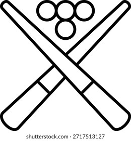 Icono de Vector de bola de billar. Se puede utilizar para aplicaciones de impresión, móviles y de Web.