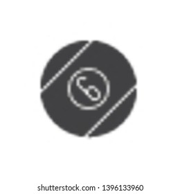 Billiard ball vector icon. filled flat sign for mobile concept and web design. Pool ball number 6 glyph icon. Symbol, logo illustration. Pixel perfect vector graphics