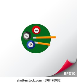 Billiard Balls and Cues Icon
