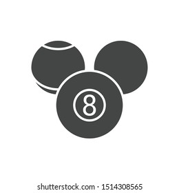 Billiard balls icon isolated on white background. Billiard symbol modern, simple, vector, icon for website design, mobile app, ui. Vector Illustration
