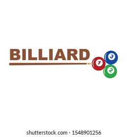 billiard balls  icon  vector illustration design template