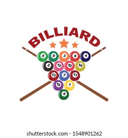 billiard balls  icon  vector illustration design template