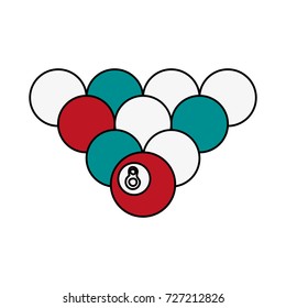 Billiard balls isolated