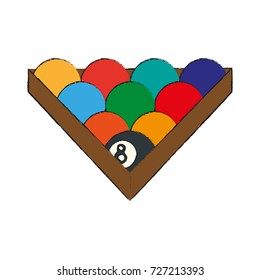 Billiard balls isolated