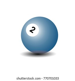 billiard balls number 2