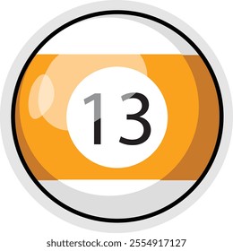 BILLIARD BALLS POOL NUMBER COLORFUL